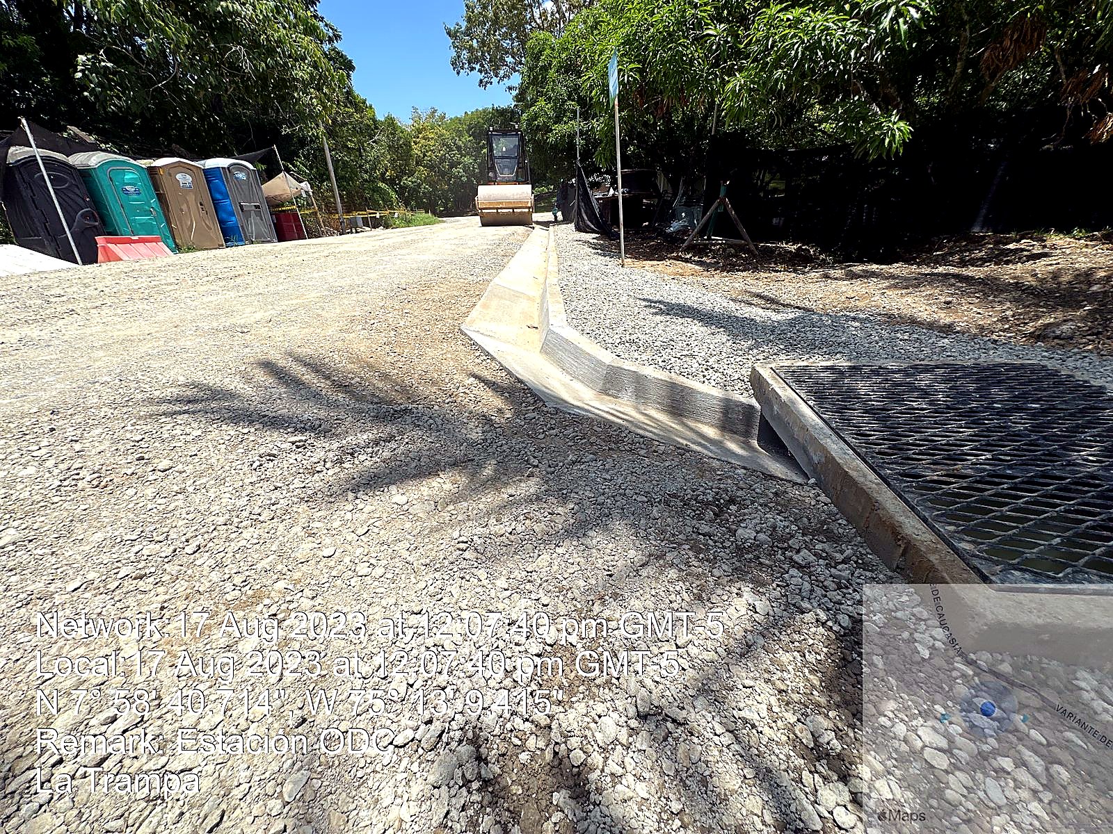 Fotografia de obra para Estabilizacion de via